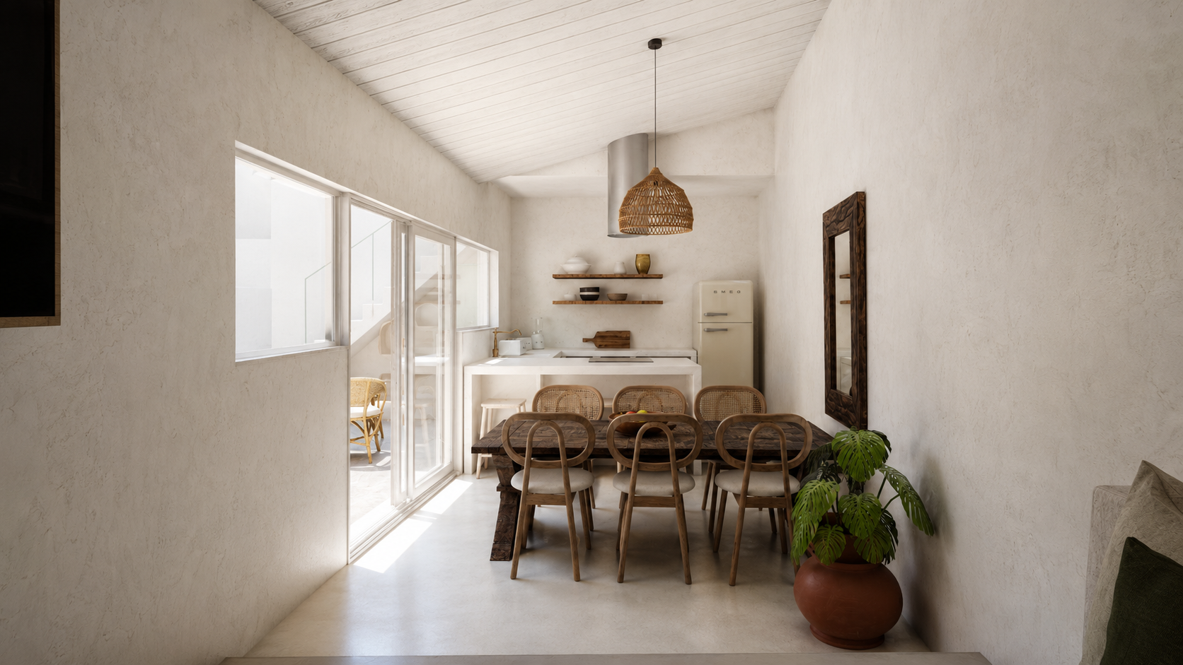 Cozinha e zona de refeições